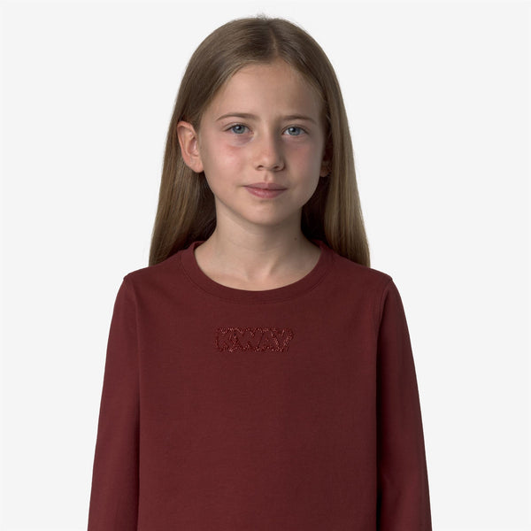 K Way P. ELMERINE SHINY LETTERING PEACH RED SYRAH