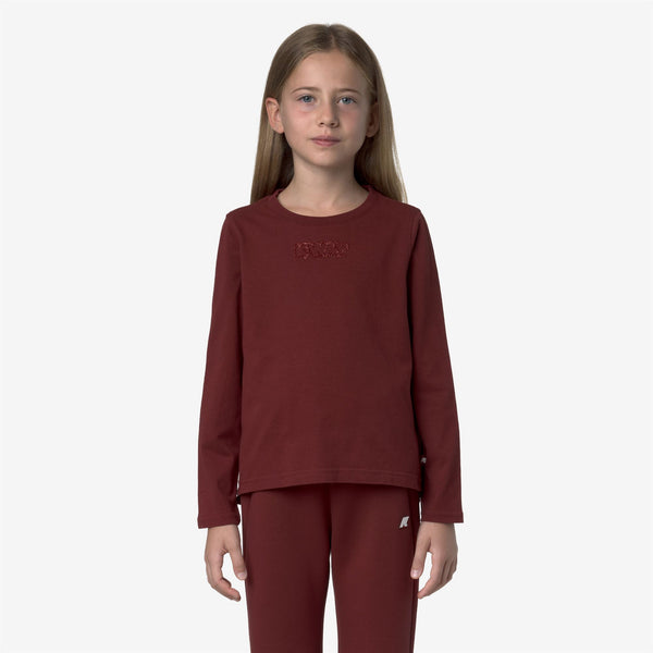 K Way P. ELMERINE SHINY LETTERING PEACH RED SYRAH