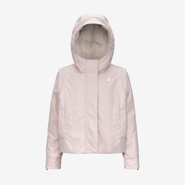 k way P. IDELLE COTTON FEEL ROSE HUSHED-WHITE FUR