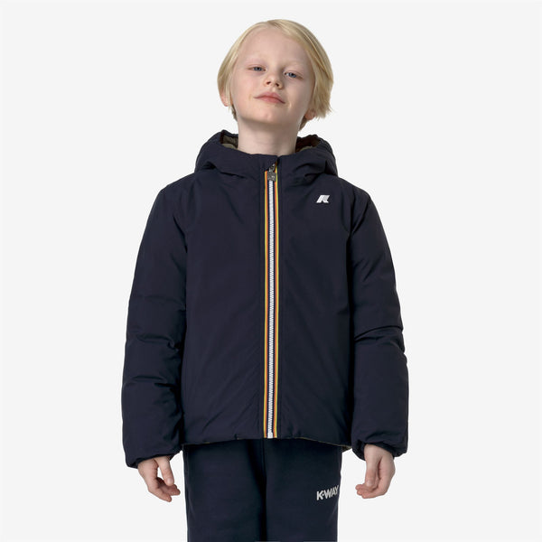 K Way P. JACK ST THERMO REVERSIBLE BLUE D-GREEN C