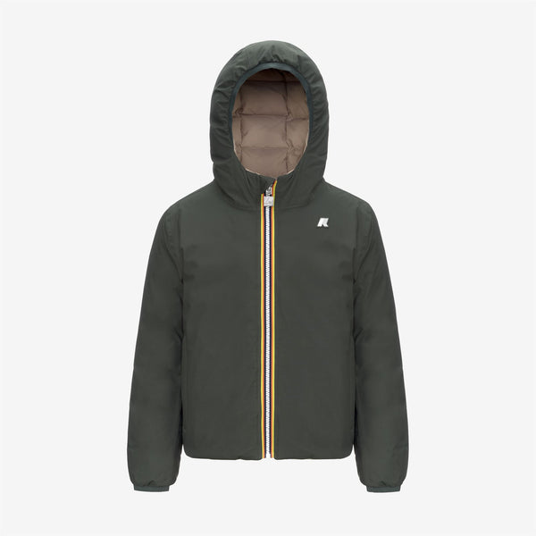 k way P. JACK ST THERMO REVERSIBLE GREEN B-BEIGE G