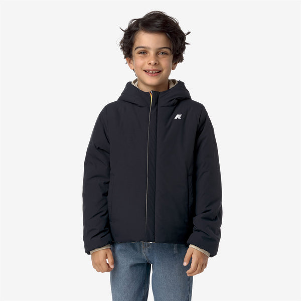 K Way P. JACK ST WARM REVERSIBLE BEIGE G-BLUE D