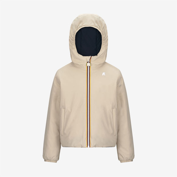 k way P. JACK ST WARM REVERSIBLE BEIGE G-BLUE D