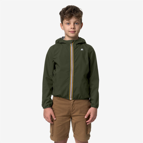 K Way P. JACK STRETCH DOT GREEN BLACKISH