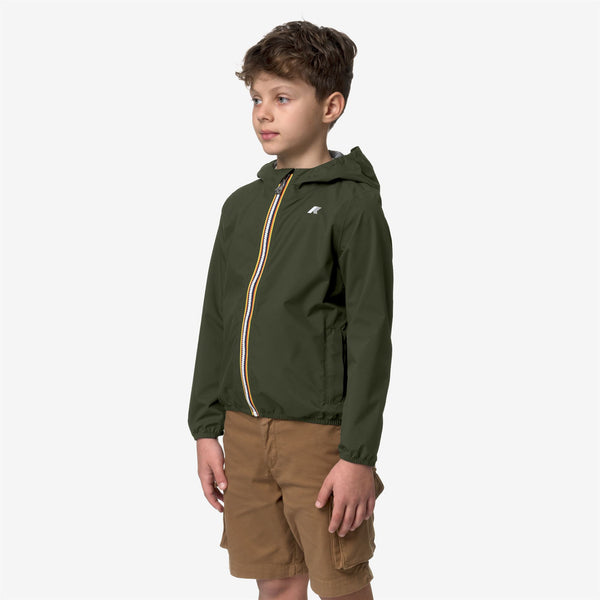 K Way P. JACK STRETCH DOT GREEN BLACKISH