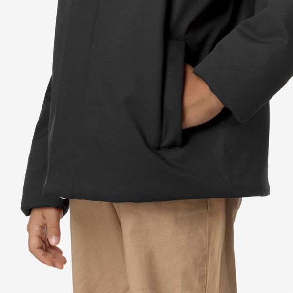 K Way P. JACKO TWILL MARMOTTA BLACK P-BLUE A