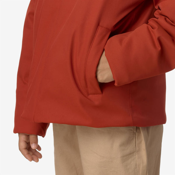 K Way P. JACKO TWILL MARMOTTA RED P-GREY B