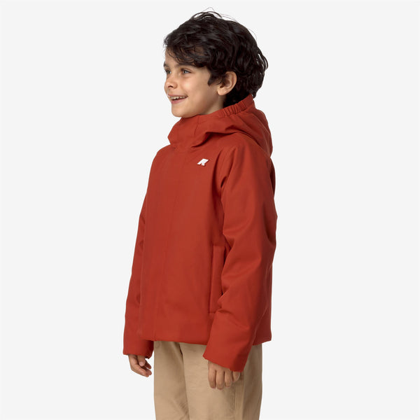 K Way P. JACKO TWILL MARMOTTA RED P-GREY B