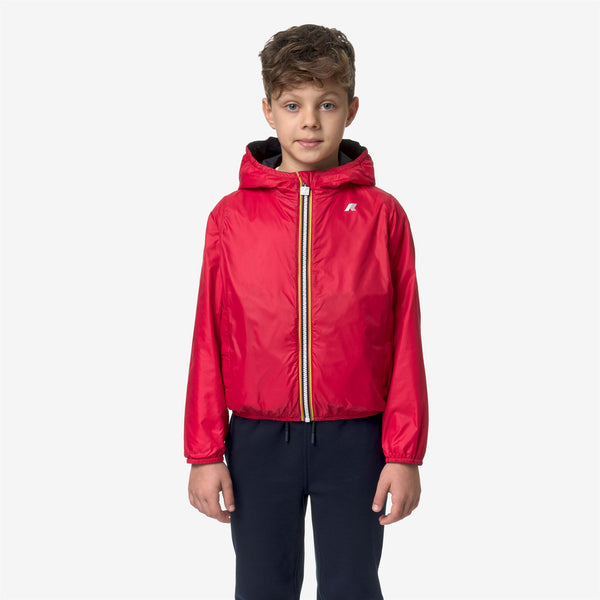 K Way P. JAKE PLUS.2 REVERSIBLE BLUE DEPTH-RED