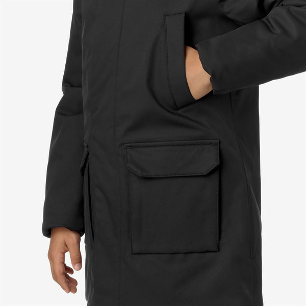 K Way P. JARKO TWILL MARMOTTA BLACK P-BLUE A