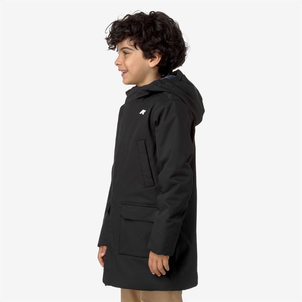 K Way P. JARKO TWILL MARMOTTA BLACK P-BLUE A