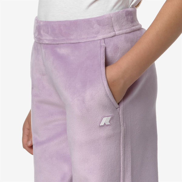 K Way P. JENNY VELOUR POLAR VIOLET LT LILAC