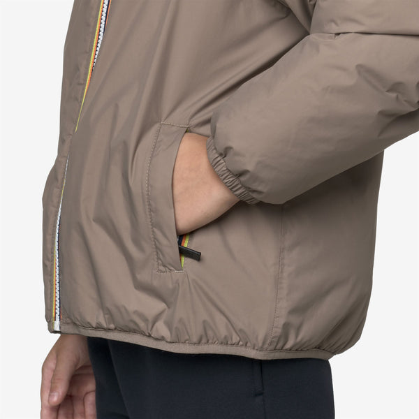 K Way P. LE VRAI 4.0 CLAUDE ORSETTO BEIGE TAUPE