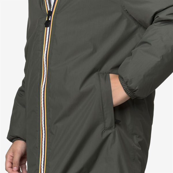 K Way P. LE VRAI 4.0 EIFFEL ORSETTO GREEN BLACKISH