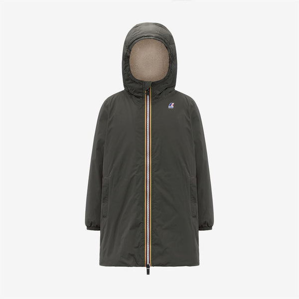 k way P. LE VRAI 4.0 EIFFEL ORSETTO GREEN BLACKISH