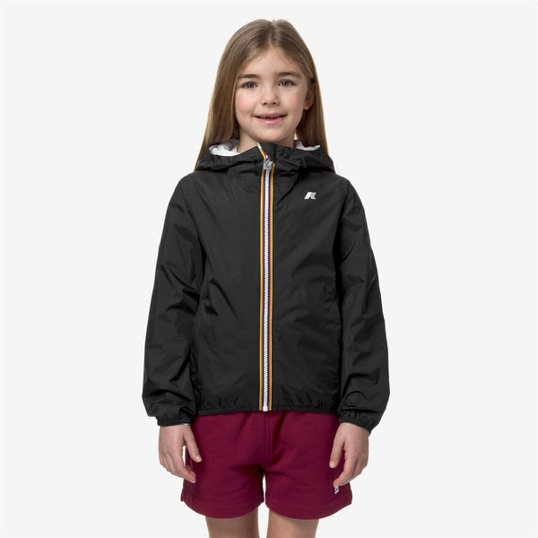 K Way P. LILY PLUS.2 REVERSIBLE BLACK P-WHITE