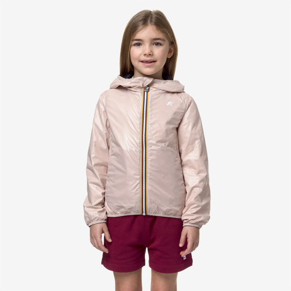 K Way P. LILY PLUS.2 REVERSIBLE BLUE D-PINK