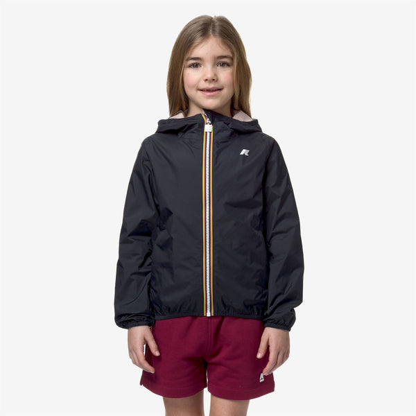 K Way P. LILY PLUS.2 REVERSIBLE BLUE D-PINK