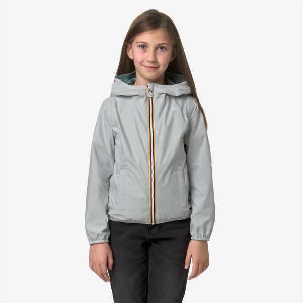 K Way P. LILY PLUS.2 REVERSIBLE GREY S-GREEN P