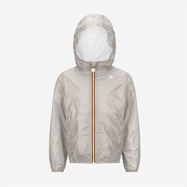 K Way P. LILY PLUS.2 REVERSIBLE WHITE-BEIGE