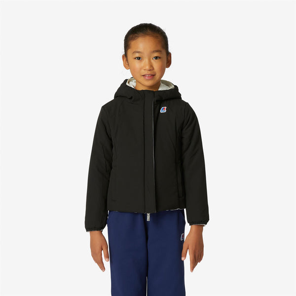 K Way P. LILY WARM REVERSIBLE WHITE MILK-BLACK PURE