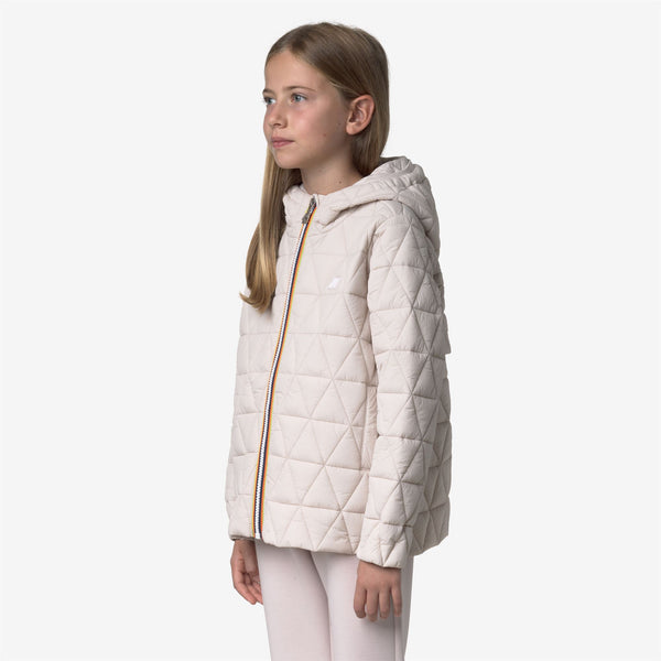 K Way P. MADLAINE DIAMOND QUILTED WARM ROSE HUSHED