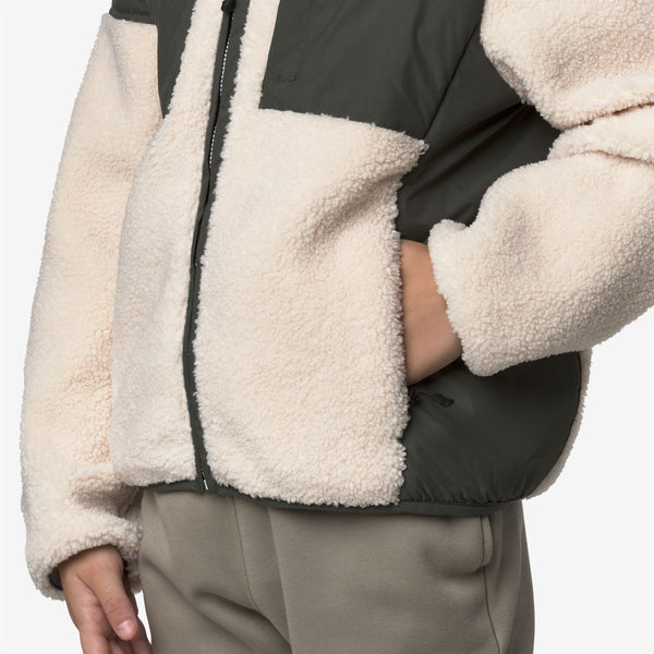 K Way P. SAMSON 4.0 ORSETTO GREEN BLACKISH ECRU