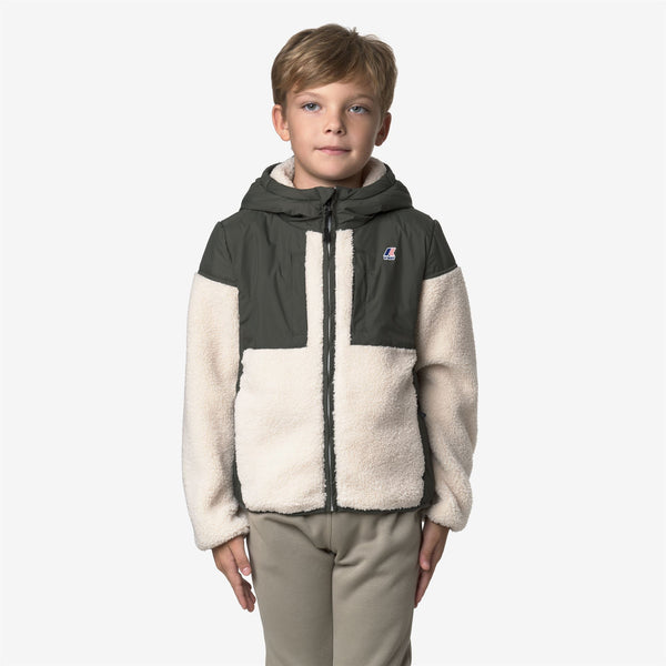 K Way P. SAMSON 4.0 ORSETTO GREEN BLACKISH ECRU