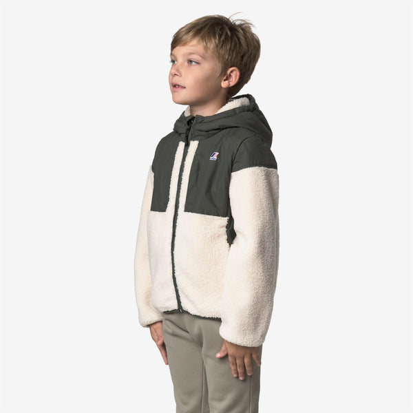 K Way P. SAMSON 4.0 ORSETTO GREEN BLACKISH ECRU