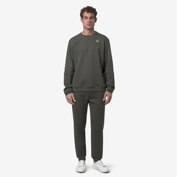 K Way PHILBERT BRUSHED PC GREEN BLACKISH