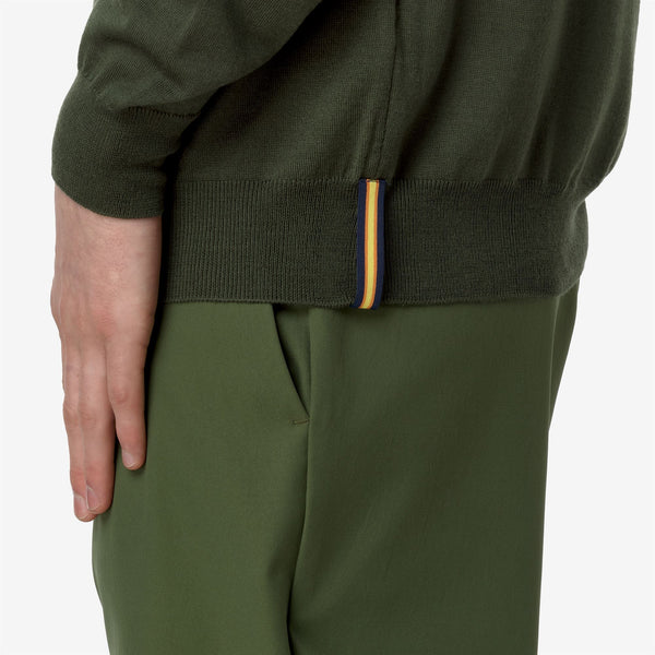 K Way REY WOOL MERINO BLEND GREEN BLACK FOREST