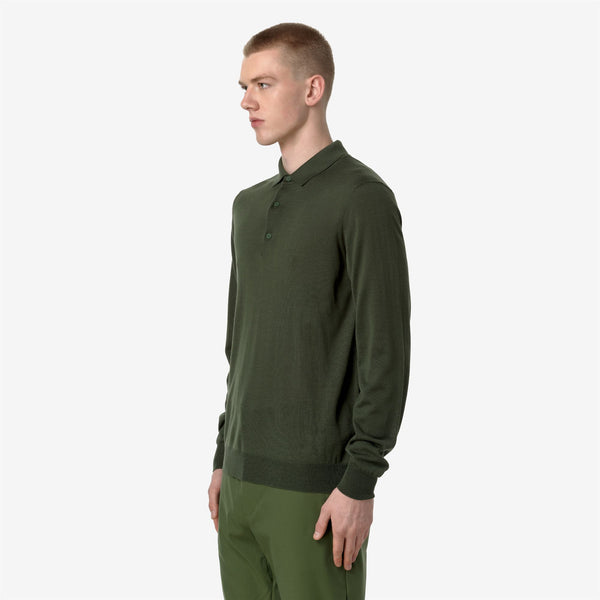 K Way REY WOOL MERINO BLEND GREEN BLACK FOREST