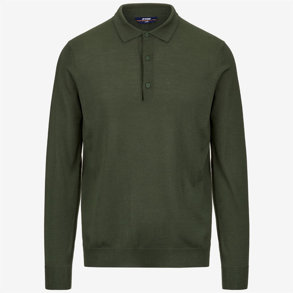 k way REY WOOL MERINO BLEND GREEN BLACK FOREST