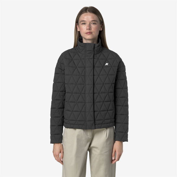 K Way SABRINA DIAMOND QUILTED WARM GREY SHADOW DK