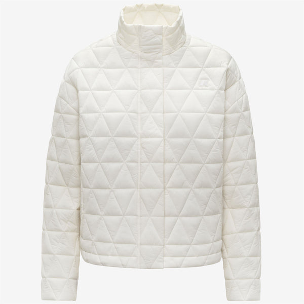 k way SABRINA DIAMOND QUILTED WARM WHITE GARDENIA
