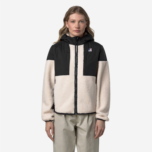 K Way SAMSON 4.0 ORSETTO BLACK PURE-ECRU