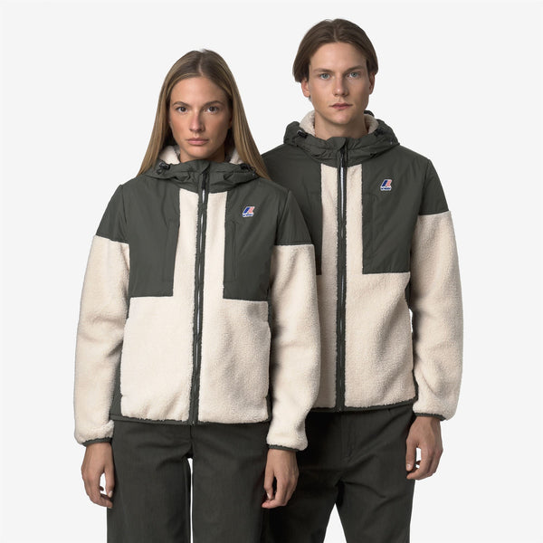 K Way SAMSON 4.0 ORSETTO GREEN BLACKISH ECRU