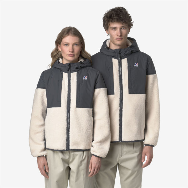 K Way SAMSON 4.0 ORSETTO GREY SHADOW DK-ECRU