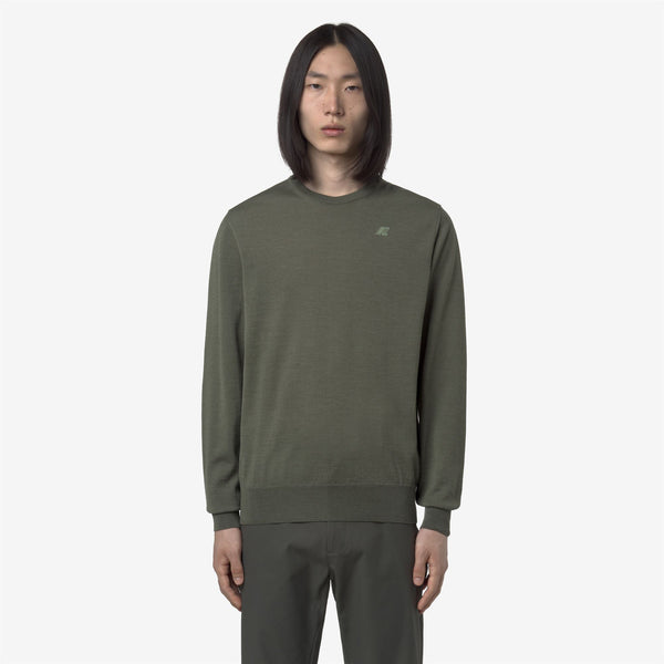 K Way SEBASTIEN MERINO GREEN SAGE