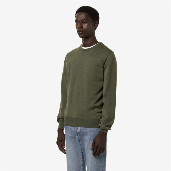 K Way SEBASTIEN MERINO GREEN SAGE
