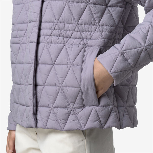 K Way SELENE DIAMOND QUILTED WARM VIOLET LAVENDER
