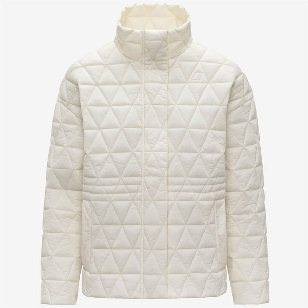 k way SELENE DIAMOND QUILTED WARM WHITE GARDENIA