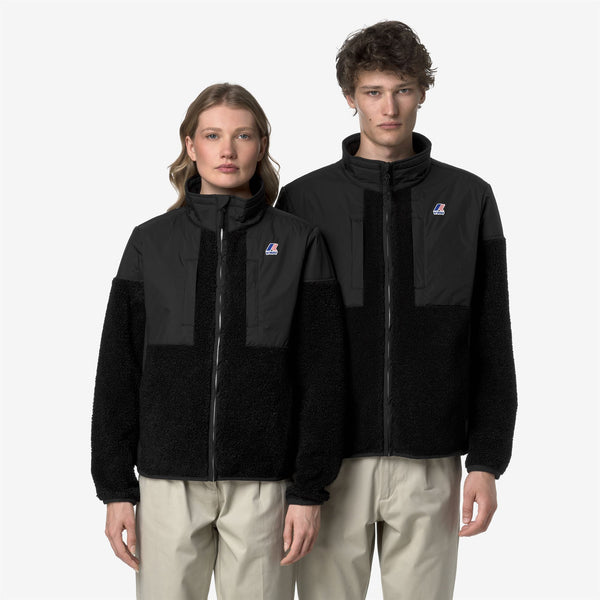 K Way SIXTE 4.0 ORSETTO BLACK PURE