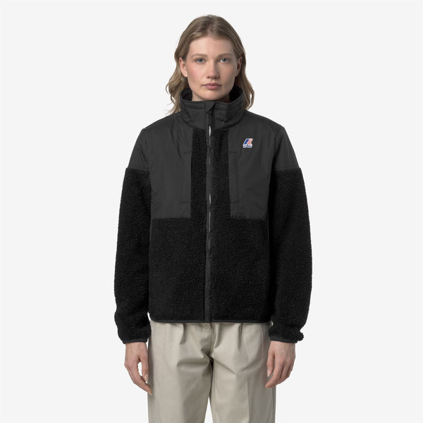 K Way SIXTE 4.0 ORSETTO BLACK PURE
