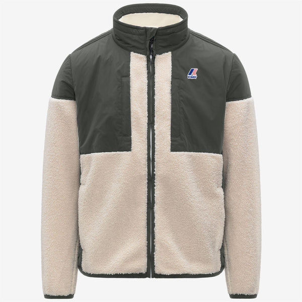 k way SIXTE 4.0 ORSETTO GREEN BLACKISH ECRU