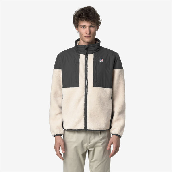 K Way SIXTE 4.0 ORSETTO GREY SHADOW DK-ECRU