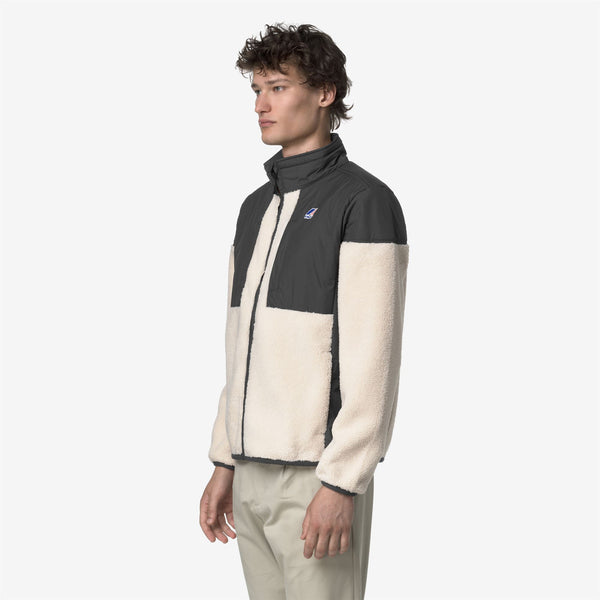 K Way SIXTE 4.0 ORSETTO GREY SHADOW DK-ECRU