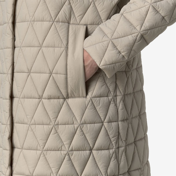 K Way SONJA DIAMOND QUILTED WARM BEIGE CASHMERE