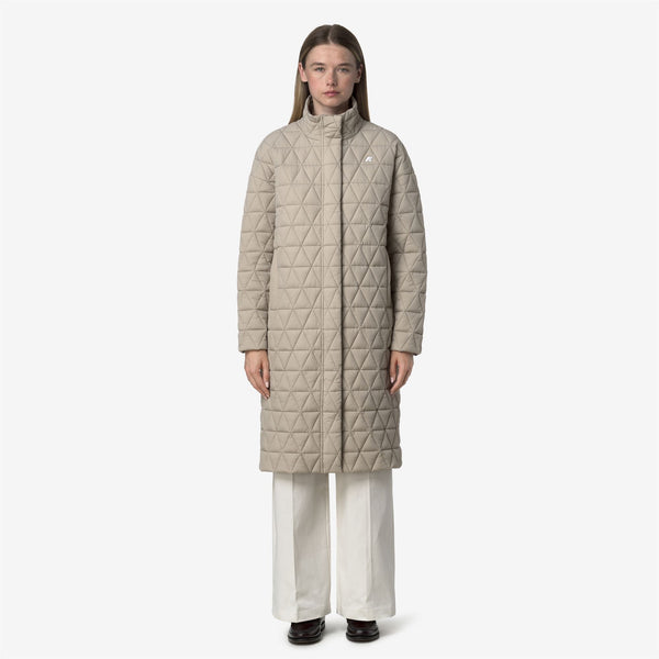 K Way SONJA DIAMOND QUILTED WARM BEIGE CASHMERE