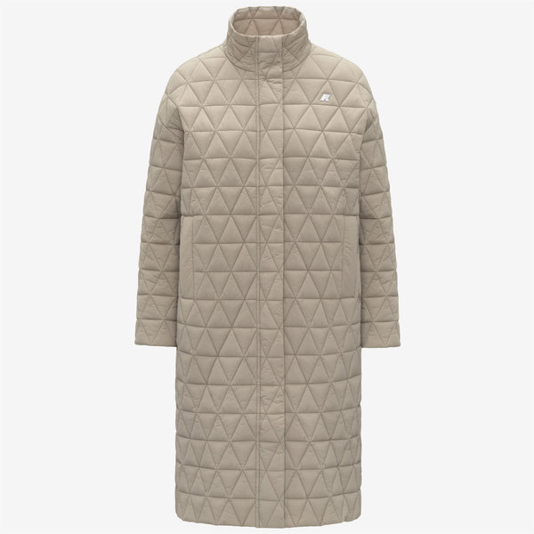 k way SONJA DIAMOND QUILTED WARM BEIGE CASHMERE